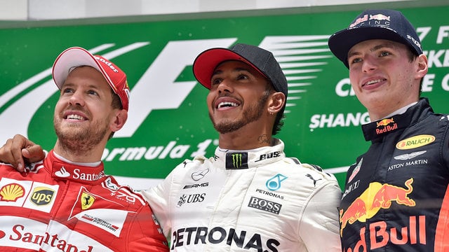Lewis Hamilton wins the Chinese race to equal Vettel points