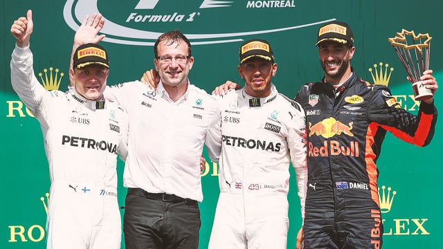 Hamilton wins lonely race as Force India teammates disagree